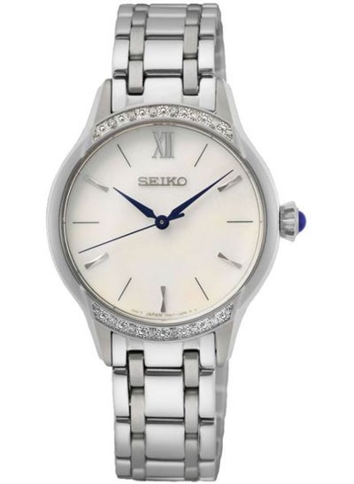 Seiko Quartz White Dial Stainless Steel Ladies Watch SRZ543P1