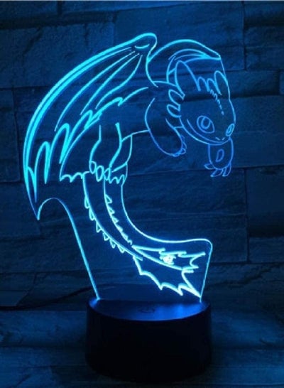 3D Illusion Lamp Led Night Light How To Train Your Dragon Touch Sensor Usb W Child Kids Gift Fury Table Lamp Desk Lamp Decoration