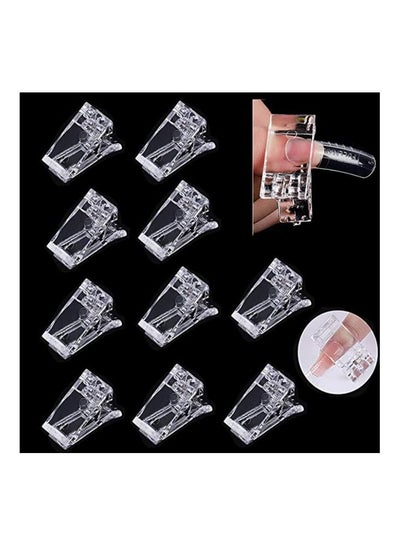 10 Pieces Nail Tips Clip for Quick Building Poly Gel