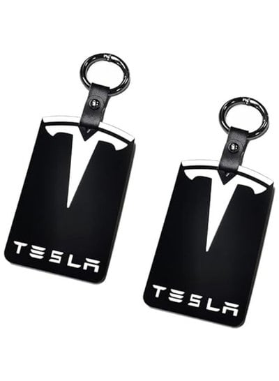 Silicone Protector Card Holder Keychain for Tesla Model 3/Y