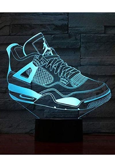 Multicolour 3D LED Illusion Lamp Basketball Shoes Men Night Light Illusion Decor RGB Boys Kids Baby Gifts Table Lamp Bedside Air Sneakers