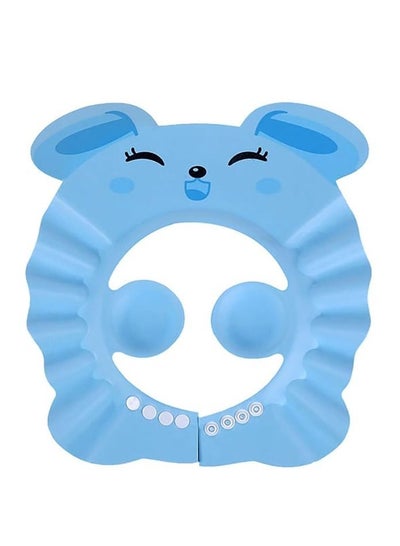 Adjustable Baby Bath Visor Infant Bathing Protection Cap Safe Shampoo Shower Hat with Ear Protection in Bunny Theme
