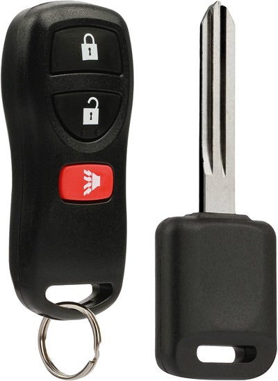 Car Key Fob Keyless Entry Remote with Ignition Key fits Nissan, Infiniti (KBRASTU15 3-Btn)