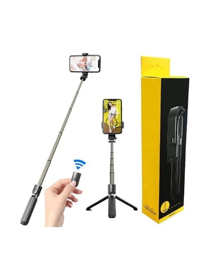 Portable 33 Inch Aluminum Alloy Selfie Stick iPhone Selfie Tripod Stand with Wireless Remote