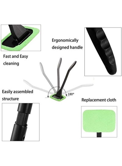 Auto Windshield Cleaning Tool Set with Detachable Handle