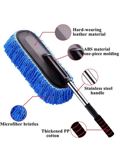 Car Duster Multipurpose Cleaning Car Brush Microfiber Car Duster with Extendable Handle for Car