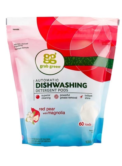 Automatic Dishwashing Detergent Pods Red Pear with Magnolia 60 Loads 2 lbs 4 oz (1,080 g)
