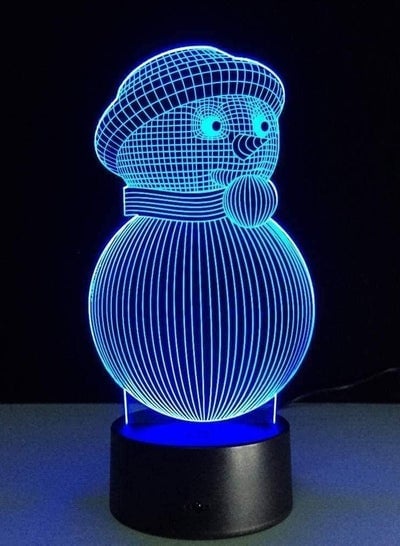 Little snowman 7 colors Gradually changing touch switch USB table lampBoys and girls like on birthdays or holidays