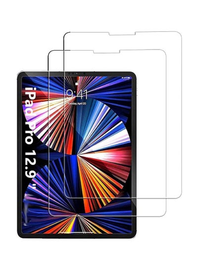 ipad Pro 12.9" (2020) Tempered Glass Screen Protector Clear, Transparent, Scratch And Impact Protection, Easy Bubble Free Installation 2 Pack