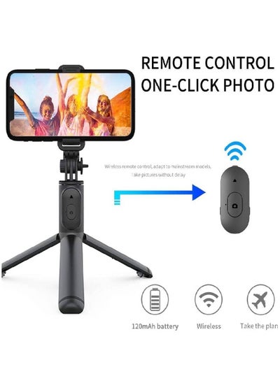 Selfie Stick, Extendable Selfie Stick with Wireless Remote and Tripod Stand, Portable, Lightweight, Compatible with iPhone 13/13 Pro/12/11/11 Pro/XS