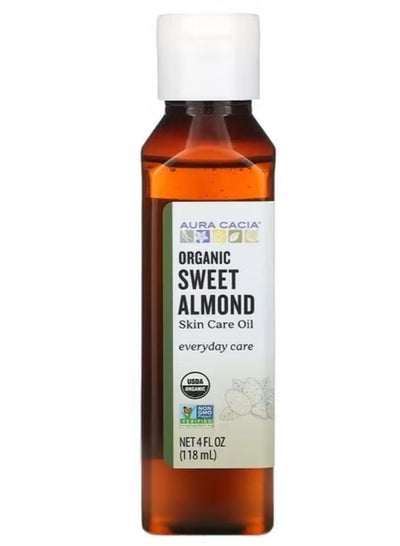 Organic Skin Care Oil Sweet Almond 4 fl oz 118 ml
