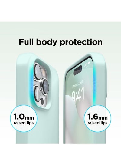 Liquid Silicone Case Compatible with iPhone 15 Pro Max Case 6.7 Premium Silicone Full Body Protection - 4 Layer Shockproof Phone Cover Anti-Scratch Soft Microfiber Lining