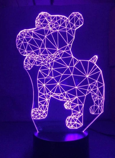3D Night Lamp For Dogs Led Table Lamp Usb 7 Colors 3D Illusion Lights For Living Room Decorative Lamp Home Décor Peppy