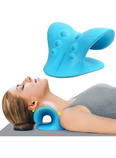 Neck Stretcher for Pain Relief, Neck and Shoulder Relaxer, Cervical Traction Device for Muscle Relaxation and TMJ Pain Relief