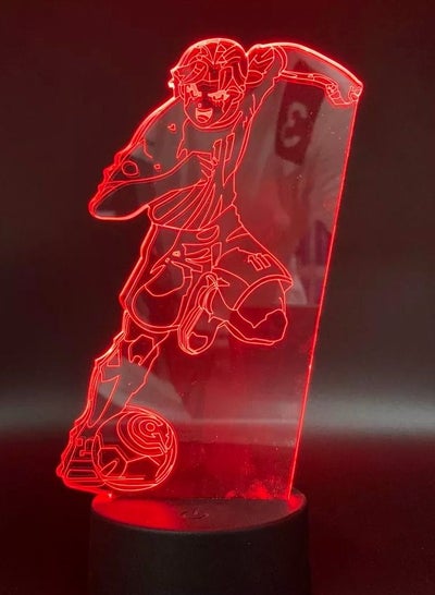 Anime 3D Lamp Football Player For Bedroom Decoration Light Kids Gift Football Player LED Night Light Touch and Remote Mode Tsubasa