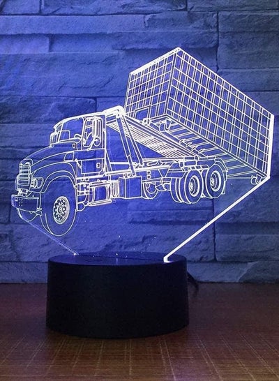 Anime 3D Light Truck Night Light Color Change LED Touch Remote Control Desk lamp Decorative Light Children s Gift Touch 7 Colors