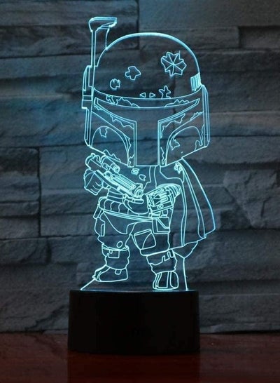 3D993 Darth Vader Solider Design Touch Table Lamp 7/16 Colors Changeable Table Lamp 3D Cartoon Light LED Multicolor Night Light USB Light