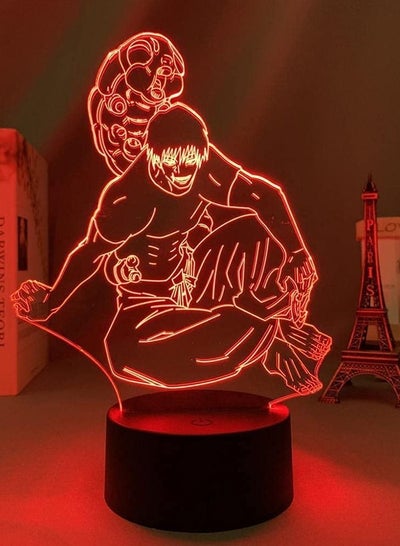 Night Light for Girls and Boys Anime Figure Lamp Manga Jujutsu Kaisen Toji Fushiguro for Bedroom Decor Jujutsu Kaisen Gift Acrylic Room Decor Remote Control Lighting