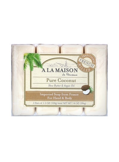Soap Pure Coconut 4 pecies   3.5 oz Each