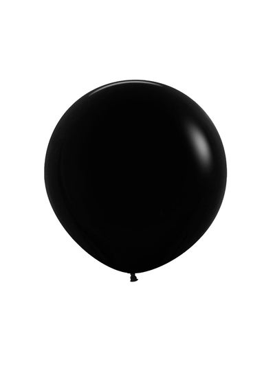 Sempertex 3 pcs, 24" Round Balloons, Fashion Black, Latex Balloons