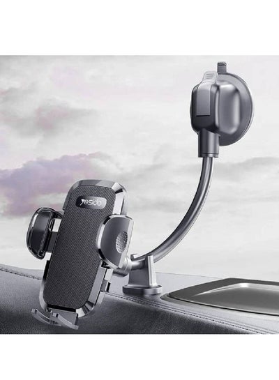 Yesido C140 Windshield / Dashboard Flexible Adjustable Arm Gooseneck Car Suction Cup Mobile Phone Holder Stand Bracket.