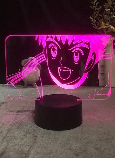 3D Illusion Light LED Nightlight Anime Figure Lamp Manga Touch Sensor Festival Captain Tsubasa Ozora Tsubasa Japanese Night Light Lighting