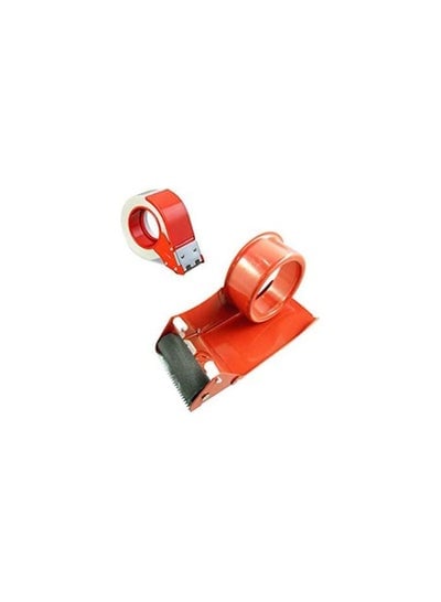 Multi-Purpose Metal Tape Dispenser 3"Inches -Orange- (Pack of 1 Unit)