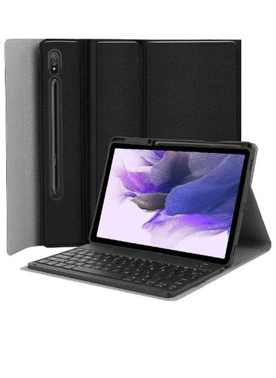 Keyboard Case for Samsung-Galaxy-Tab S8+ S7 FE S7+ 12.4" -Case with Wireless Detachable Keyboard Tablet Cover for Galaxy Tab S8+ SM-X800/X806