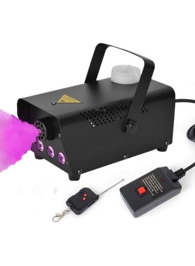 Portable LED 800W Fog Machine with 3 color DJ Light and Wireless Remote Control
