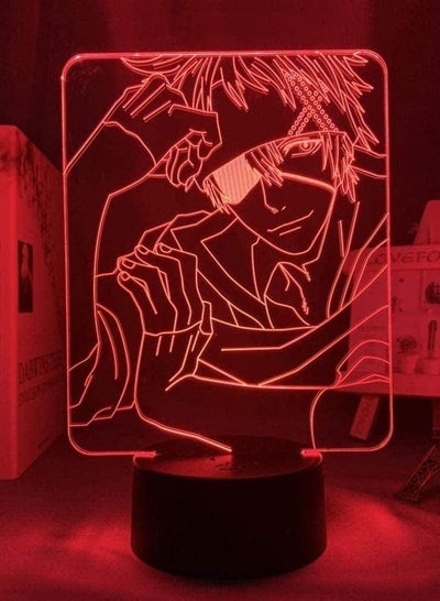 Multicolour 3D Night Light Anime Illusion LED Decor Anime Led Light D Gray Man for Bedroom Decor Night Light Manga Children Birthday Gift Room Anime 3D Lamp D Gray Man