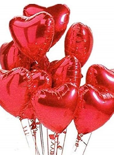 Brain Giggles Red Heart Shape 18" Foil Balloons