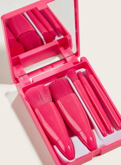 Makeup brush set with storage box travel essentials 5pcs