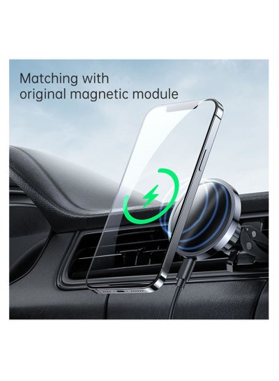 MagSafe Car Charger 15W QI Fast Charging Compatible with MagSafe-enabled iPhones and Accessories