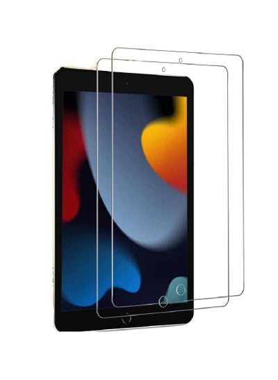 2 Pack Apple iPad 10.2 (2020) Tempered Glass Screen Protector Anti-Scratch/High Definition clear