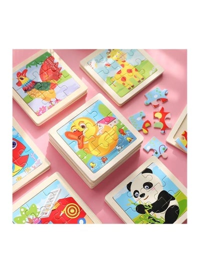 Wooden Jigsaw Puzzle Set for Toddlers and Kids Pack of 4 Theme Puzzles Educational Learning Toys for Early Childhood Development