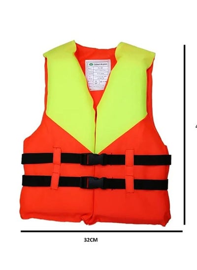 Dual Color Polyester Life Jacket for kids & adults - high visibility reflecting tape swim vest for water safety