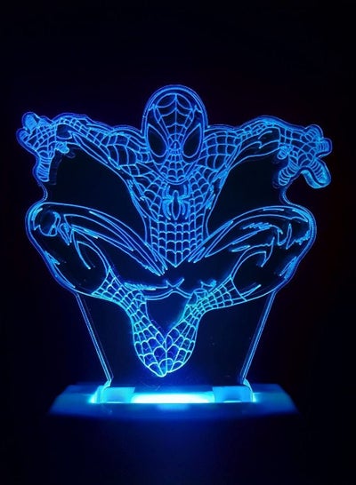 Spiderman 3D Multicolor Illusion Night Lamp/Night Light