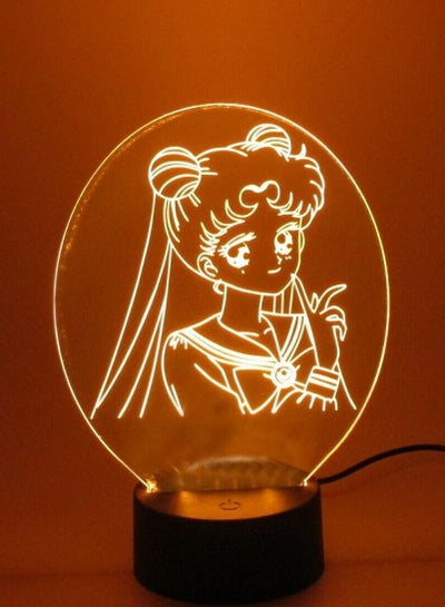 Sailor moon 3D night light. Kids Bedroom Decor 16 colors
