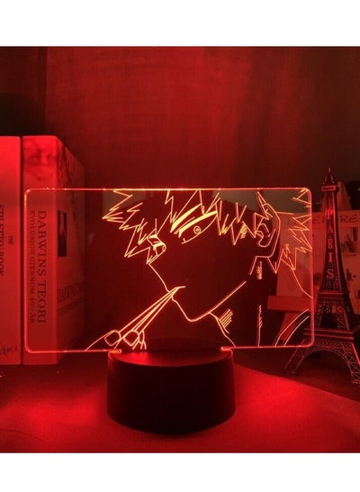 Katsuki Bakugo LED Anime My Hero Academia Night Light 3D RGB Bedroom Lamp Figure