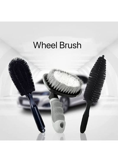 Steel and Alloy Wheel Cleaning Brush, Rim Cleaner, Tire Auto Truck Motorcycle Bike Wheel Brush Washing Hub Cleaning Tool for Car