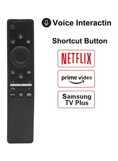 Universal Voice Remote Control for Samsung TV Remote All Samsung LED QLED UHD SUHD HDR LCD HDTV 4K 3D Curved Smart TVs, with Shortcut Buttons for Netflix, Prime Video