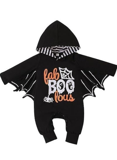 Brain Giggles Newborn Baby Boy Cosplay Clothes Infant Bat Design Long Sleeve Costume Hoodie Romper Jumpsuits Outfit 9-12 months