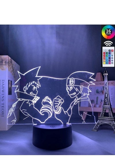 Multicolour 3D Lamp Anime Soul Eater LED Night Light for Room Decor Mood Light Birthday Gift Manga Soul Eater Neon Light With Remote