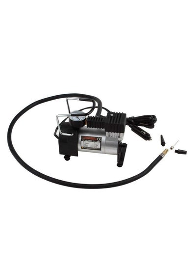 Single Cylinder Air Compressor Heavy Duty Metal Pump Portable Tyre Inflator, Cooper Winding, 12V Dc, 150Psi, 35L/Min Air Flow