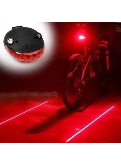 Bicycle Laser Tail Light Water Resistant 2 Laser 5 LED 7 Modes Safety Rear Light LED Rear Break Light
