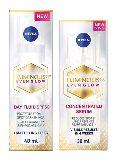 Luminous 630 Even Glow Face Day Fluid Spf 50 With Serum Multicolour 30+40ml