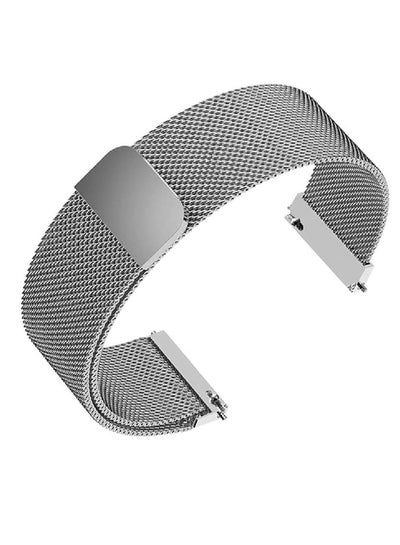 Adjustable Stainless Steel Mesh Replacement Watch Straps for Women Watches 20mm Silver