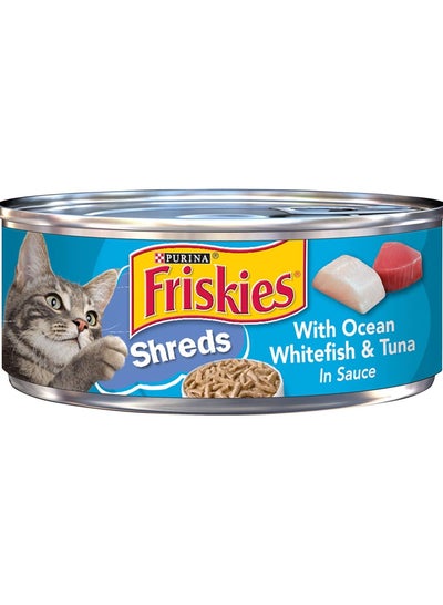 Friskies Ocean Whitefish And Tuna In Sauce Cat Food, 156Gm