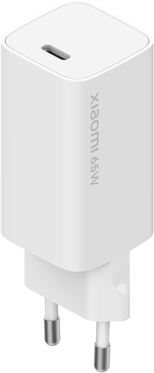 Xiaomi Mi 65W Fast Charger with GaN Tech, Charger for Smartphones and Notebooks, Compatible with Xiaomi/Apple/Huawei/Asus/HP/Lenovo/Dell Laptops, USB-C&nbsp;