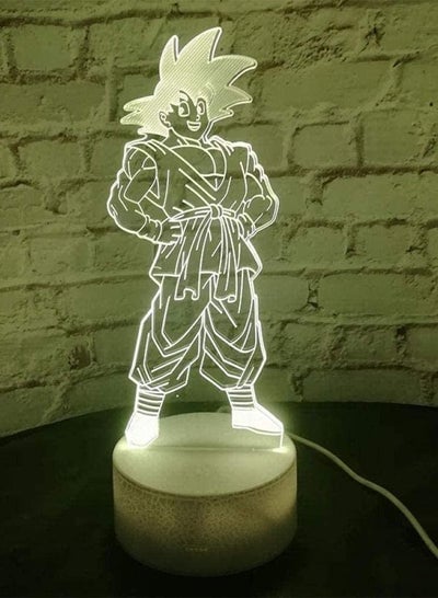 High quality 3D Illusion Lamp LED Multicolor Night Light  Figurine funny Son Goku  Table Lamp Novelty Decoration for Birthday Gift